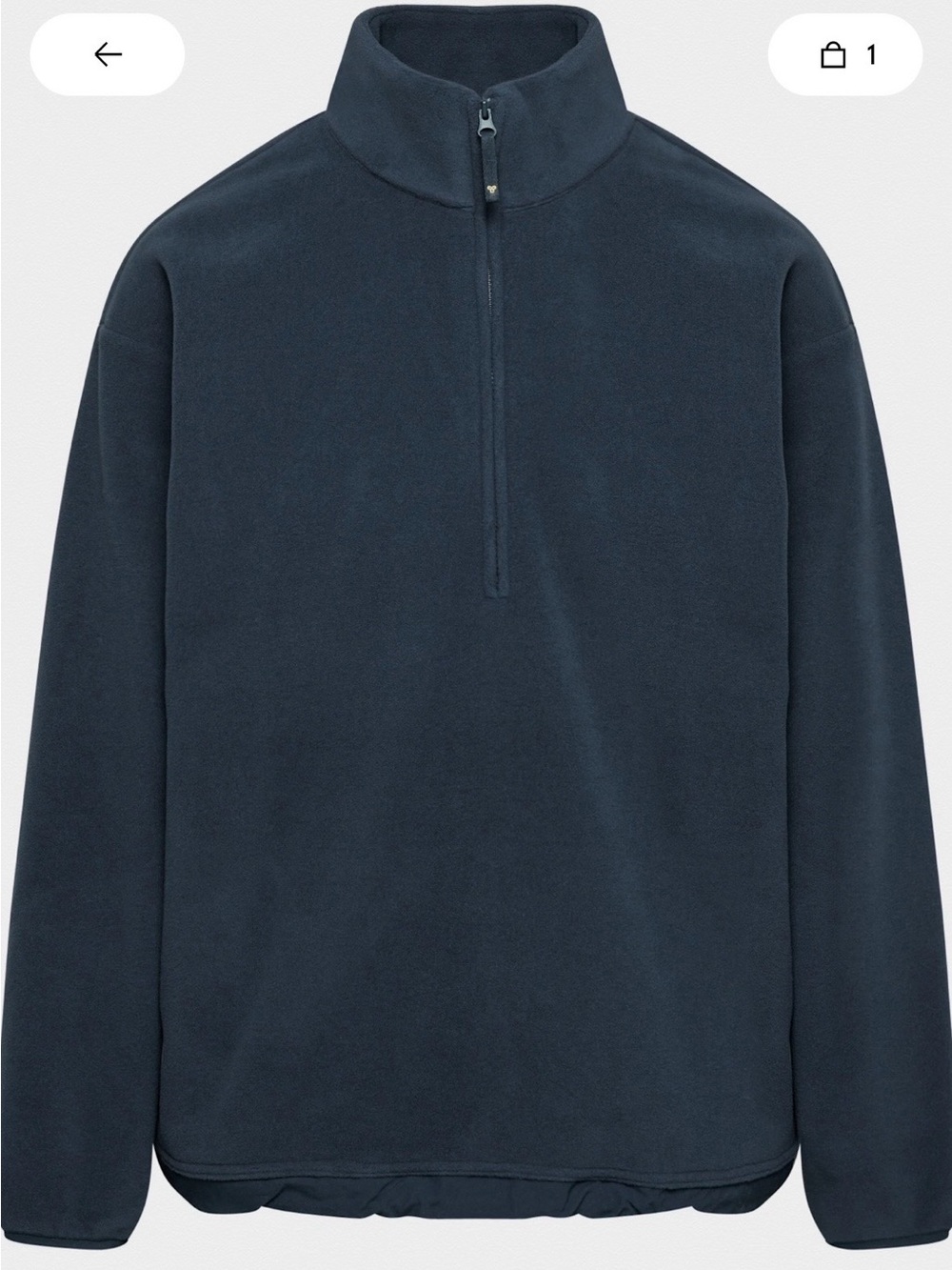 Aritzia Golden Polartec1/4 Zip Sweater Fleece. Size M
